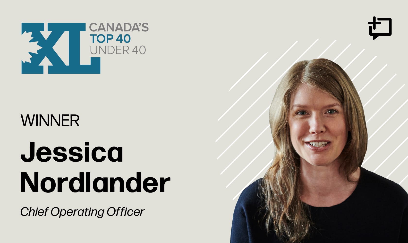 Featured image for “ThoughtExchange COO Jessica Nordlander Named One of Canada’s Top 40 Under 40®”